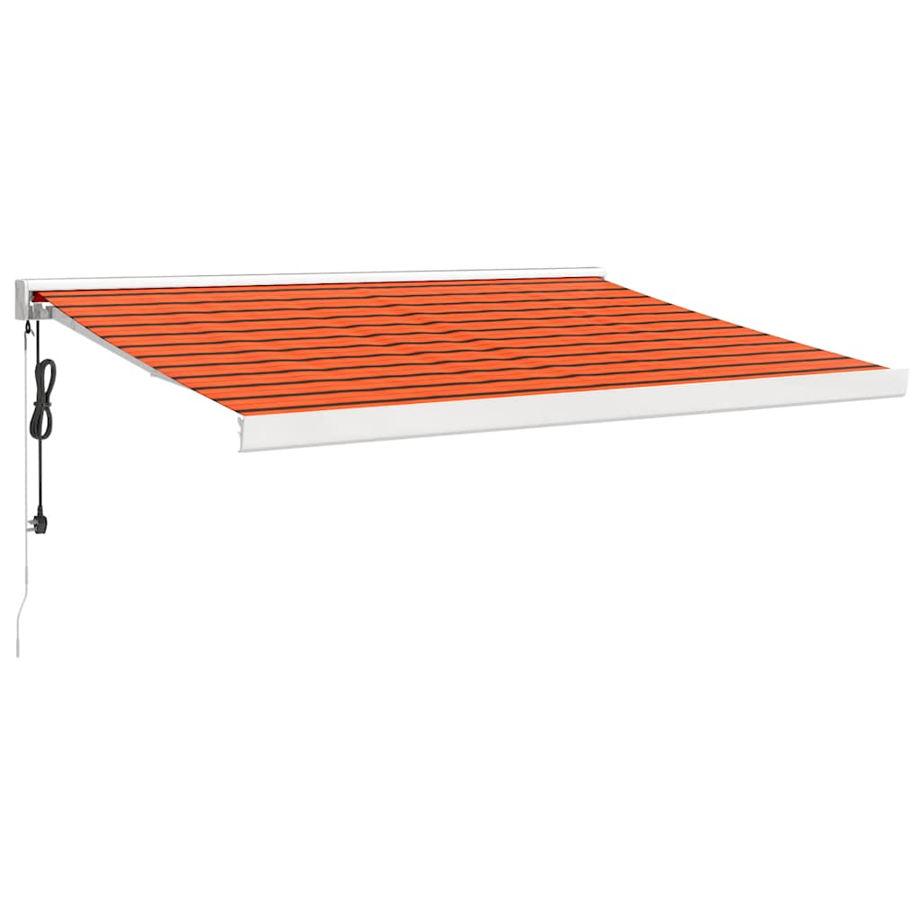 Tenda retrattile Arancione e Marrone 350 x 250 cm