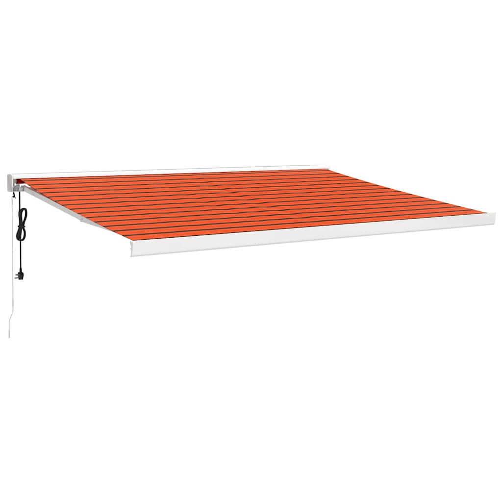 Tenda retrattile Arancione e Marrone 450 × 300 cm