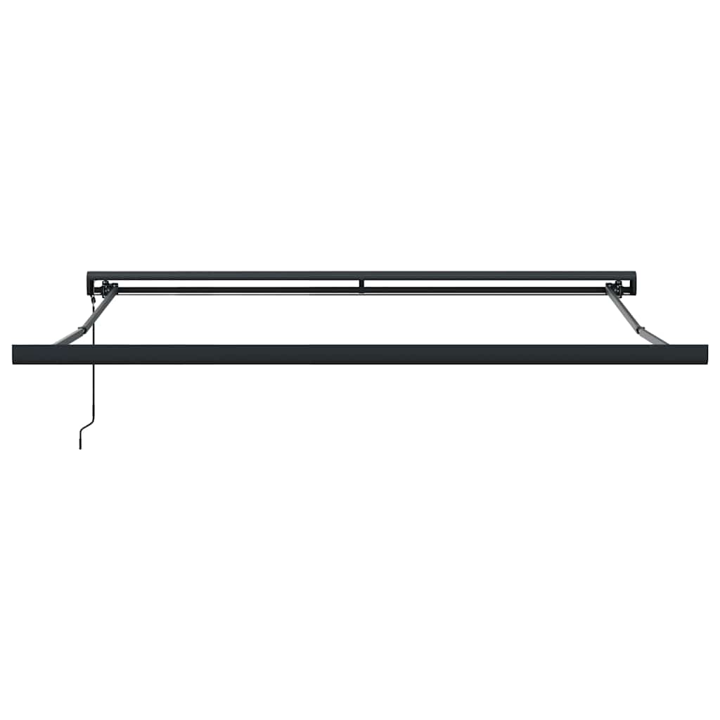 Tenda retrattile Blu e Bianco con Struttura Nera 300 x 250 cm