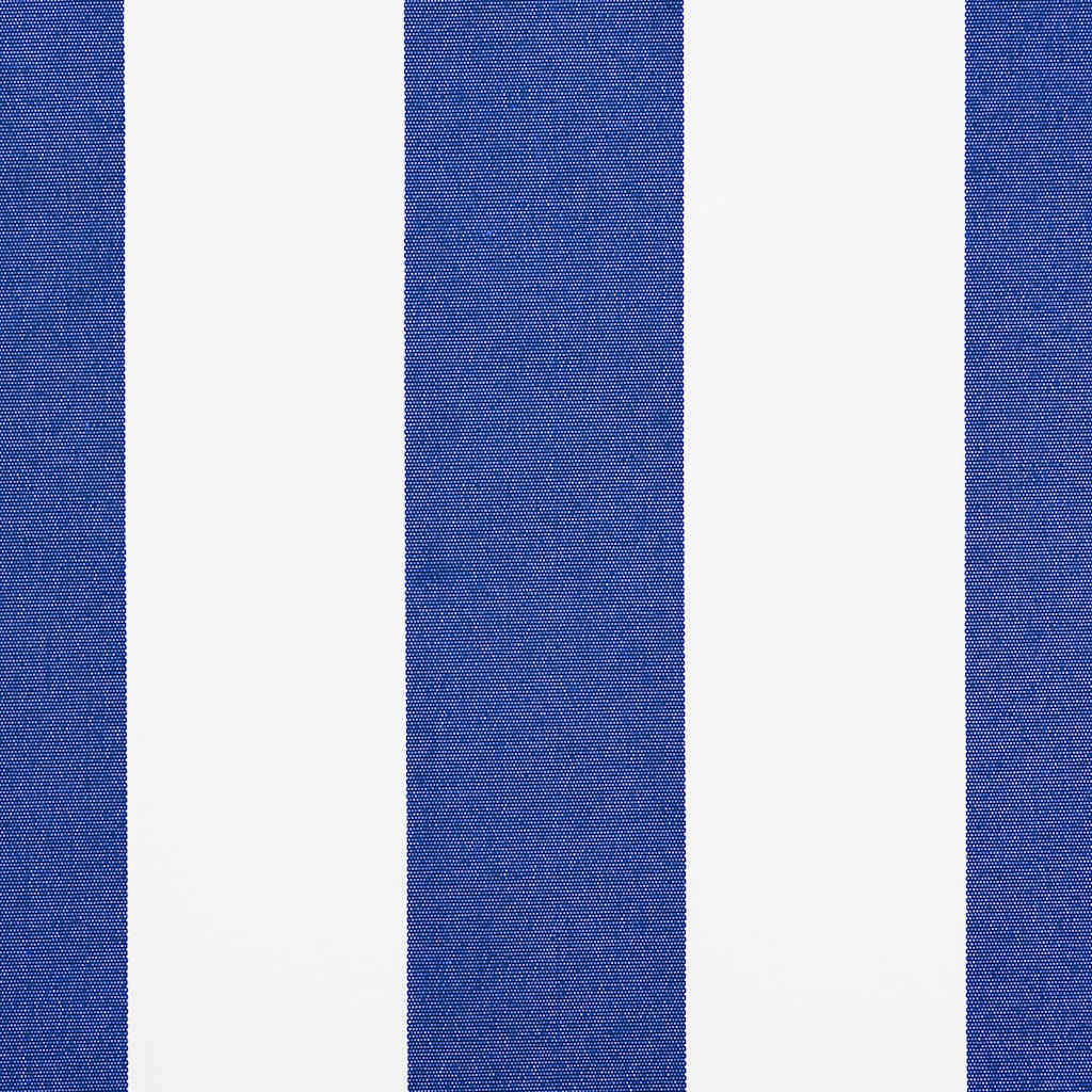 Tenda retrattile Blu e Bianco con Struttura Nera 450 × 300 cm