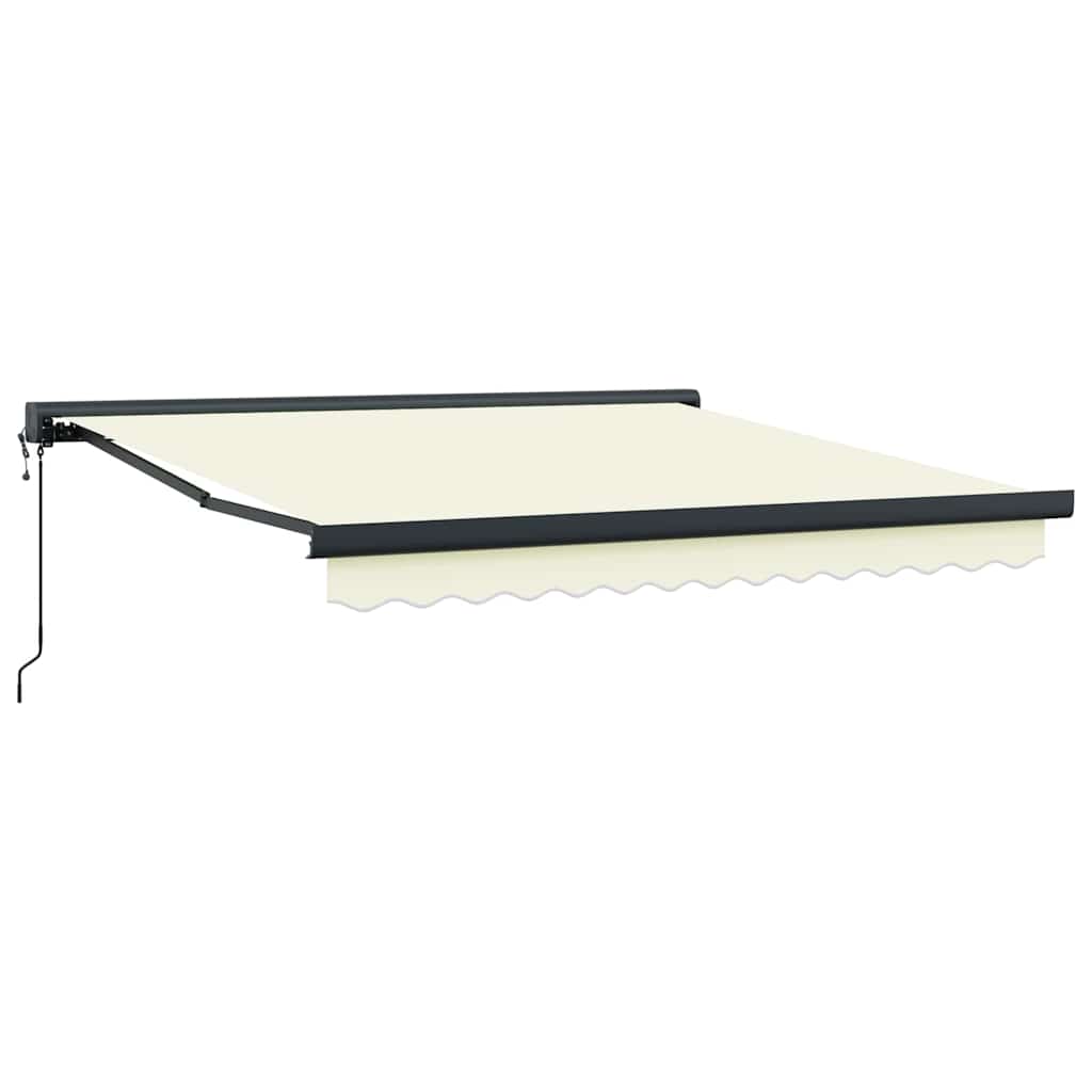 Tenda retrattile Crema con Struttura Antracite 300 x 250 cm
