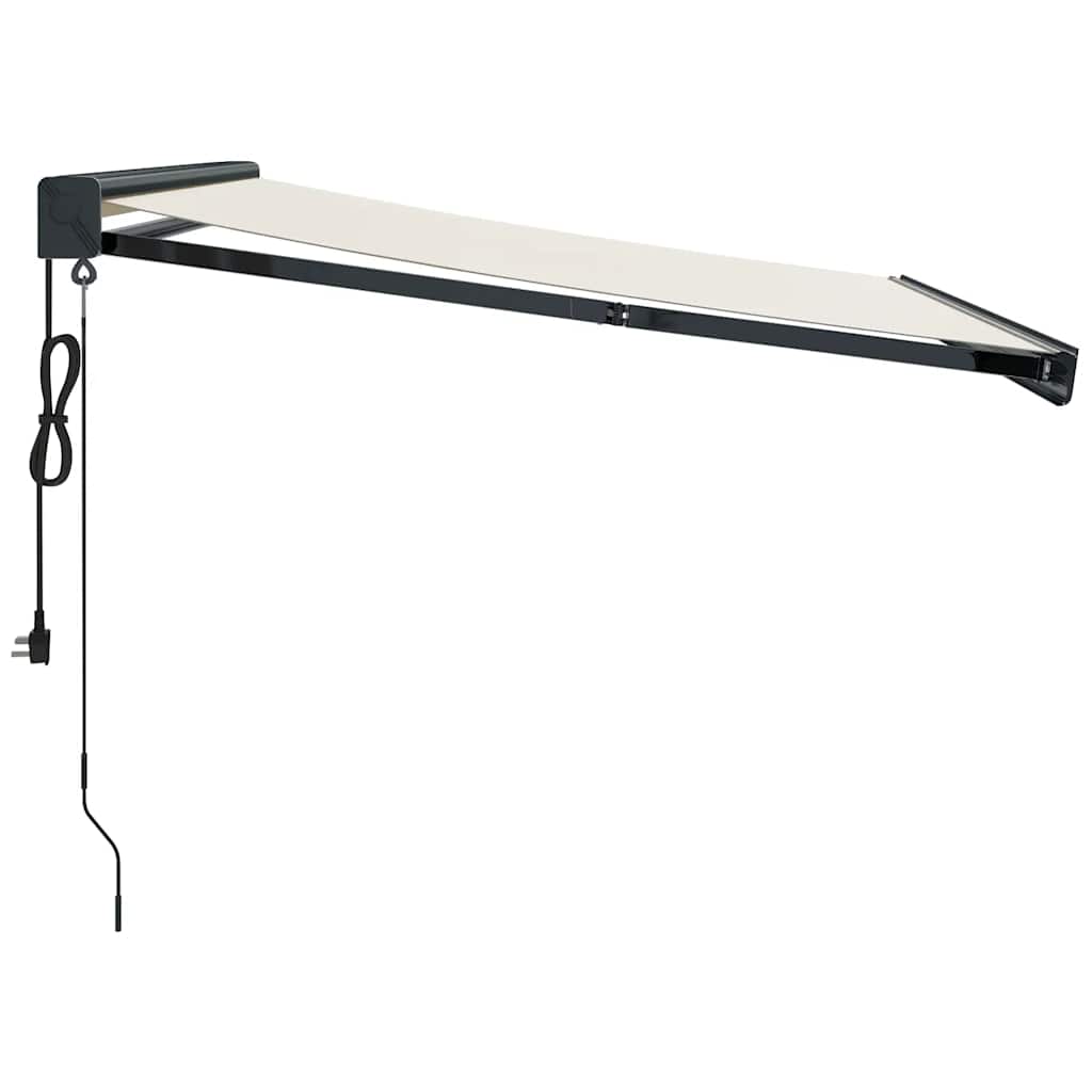 Tenda retrattile Crema con Struttura Antracite 350 x 250 cm