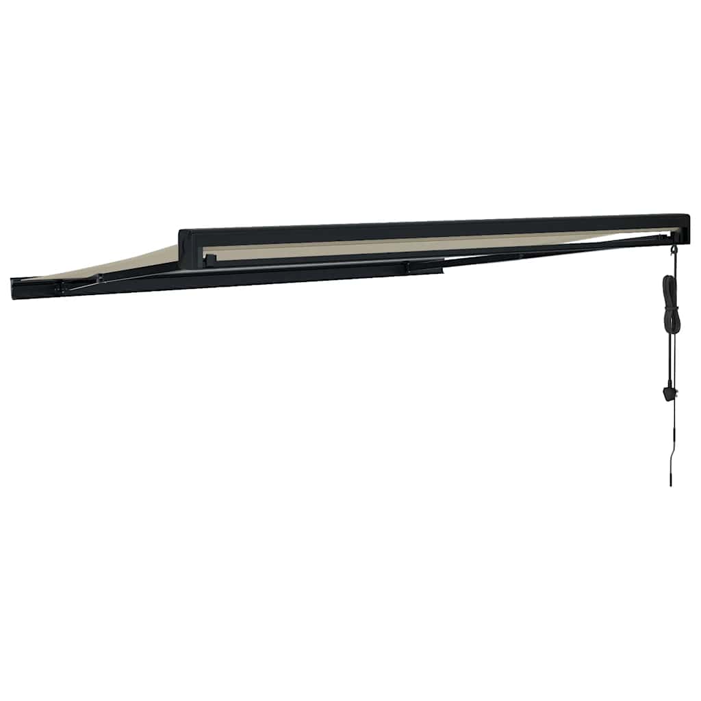 Tenda retrattile Crema con Struttura Antracite 350 x 250 cm