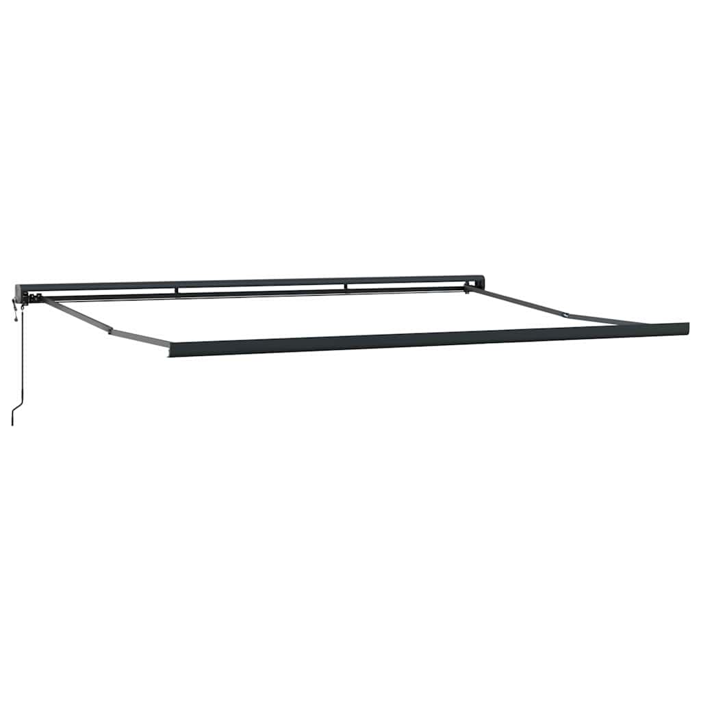 Tenda Retrattile Gialla e Bianca 4,5x3 m in Tessuto e Alluminio