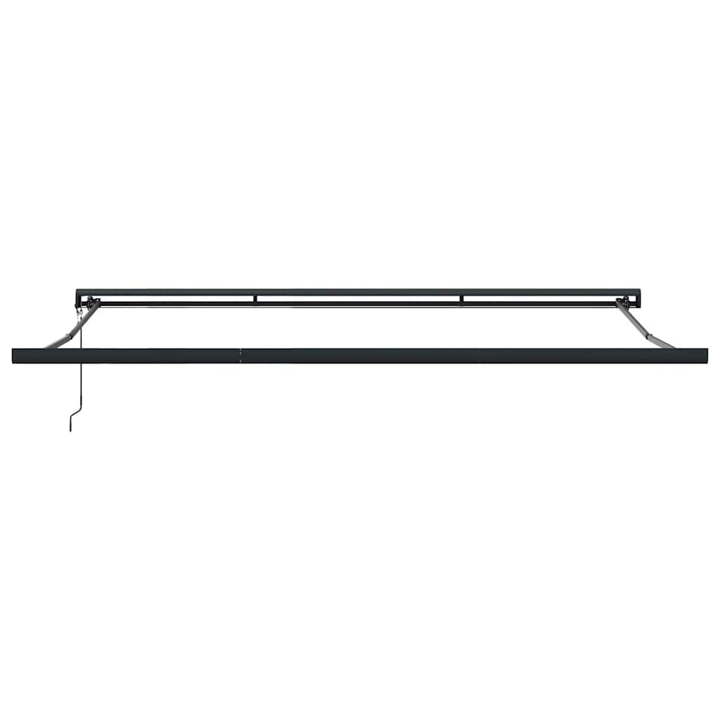 Tenda retrattile Arancione e Marrone con Struttura Antracite