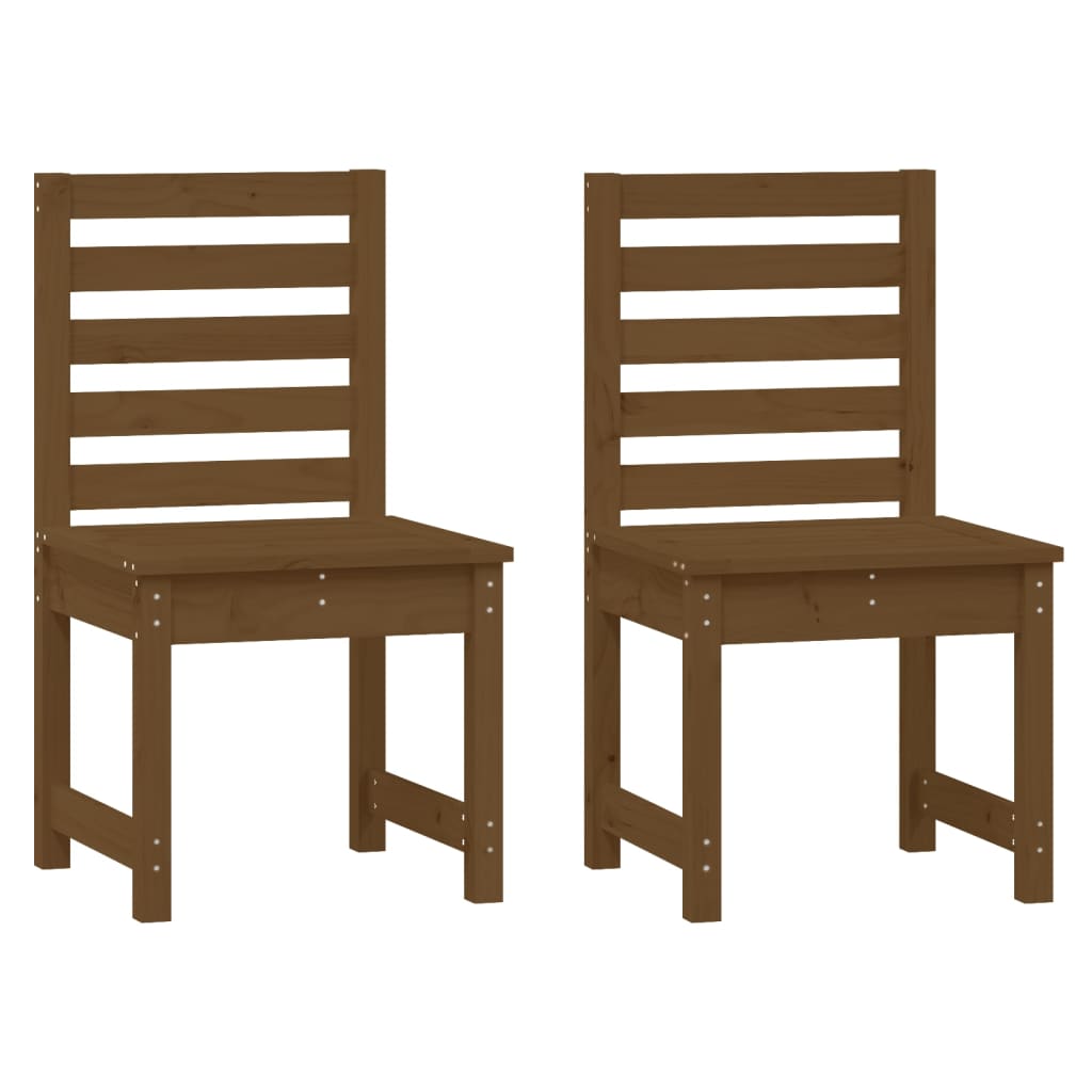 Set da Pranzo da Giardino 7 pz ambra in Legno Massello di Pino