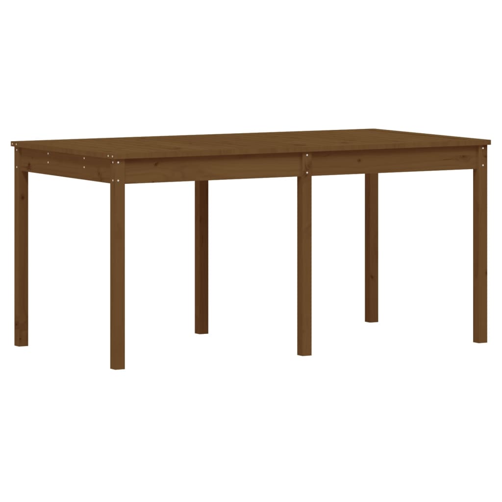 Set da Pranzo da Giardino 7 pz ambra in Legno Massello di Pino