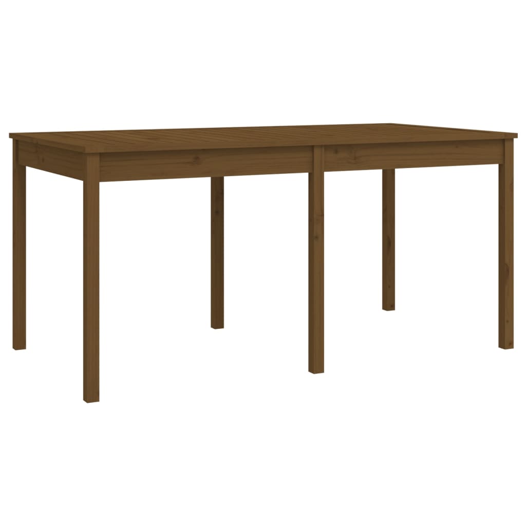 Set da Pranzo da Giardino 7 pz ambra in Legno Massello di Pino