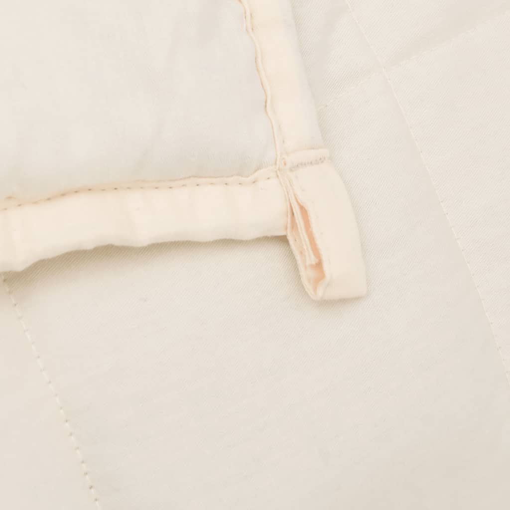 Coperta Ponderata Crema Chiaro 122x183 cm 9 kg Tessuto