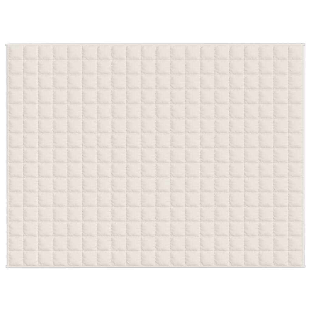 Coperta Ponderata Crema Chiaro 152x203 cm 7 kg Tessuto