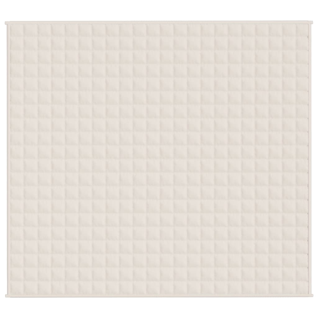 Coperta Ponderata Crema Chiaro 200x220 cm 9 kg Tessuto