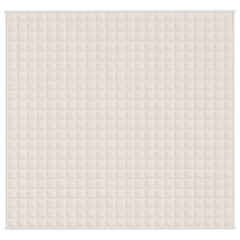 Coperta Ponderata Crema Chiaro 220x230 cm 15 kg Tessuto