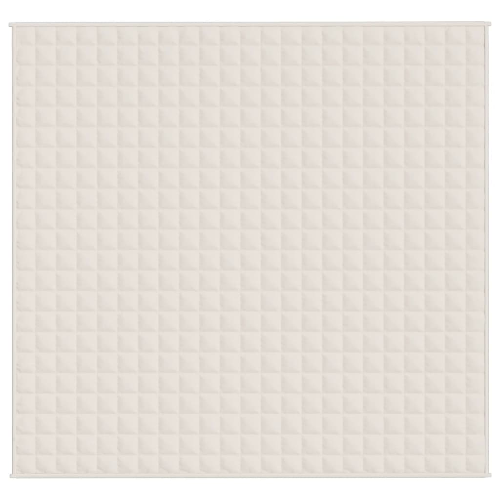 Coperta Ponderata Crema Chiaro 220x240 cm 15 kg Tessuto