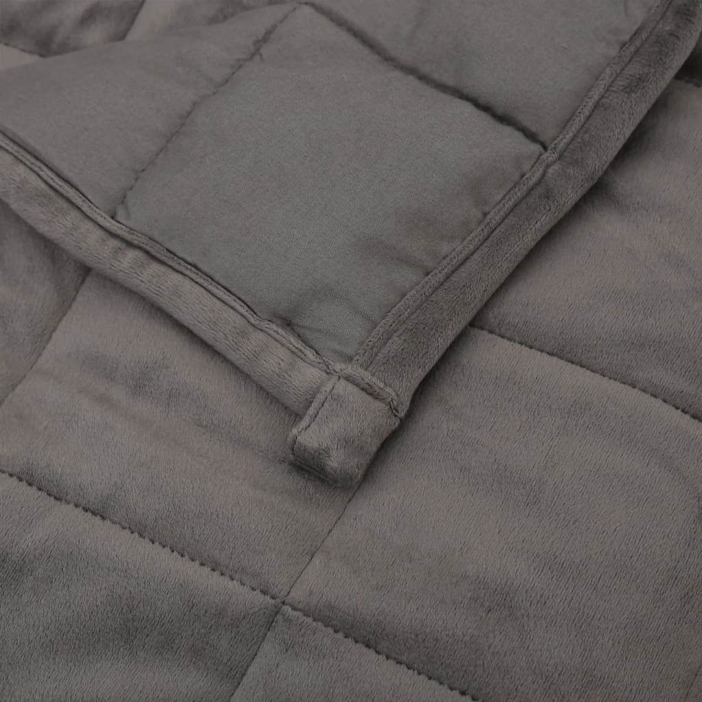Coperta Ponderata Grigia 140x200 cm 6 kg Tessuto
