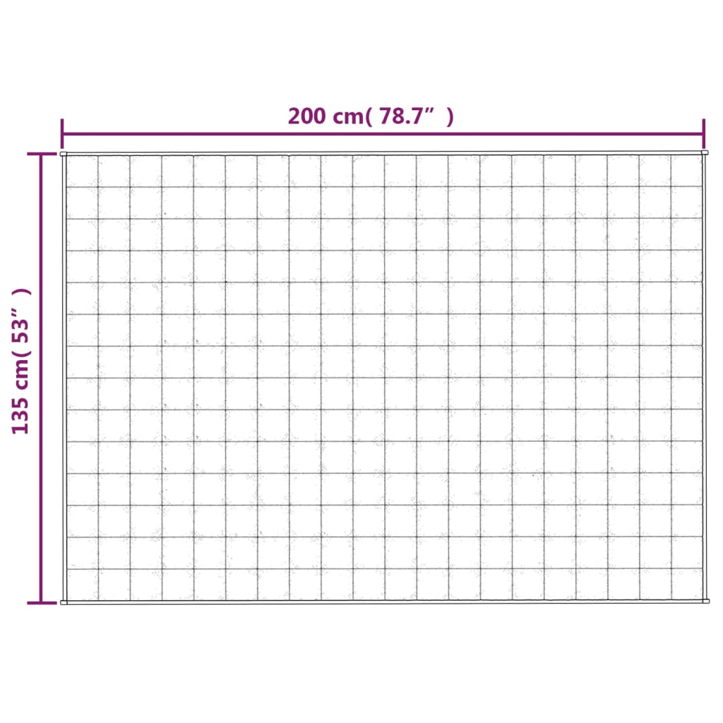 Coperta Ponderata Grigia 135x200 cm 10 kg Tessuto