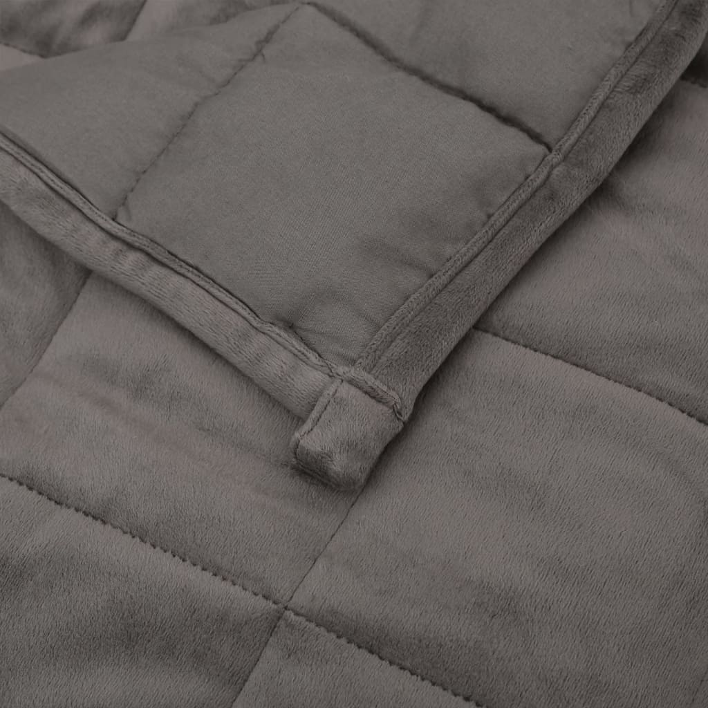 Coperta Ponderata Grigia 220x240 cm 15 kg Tessuto