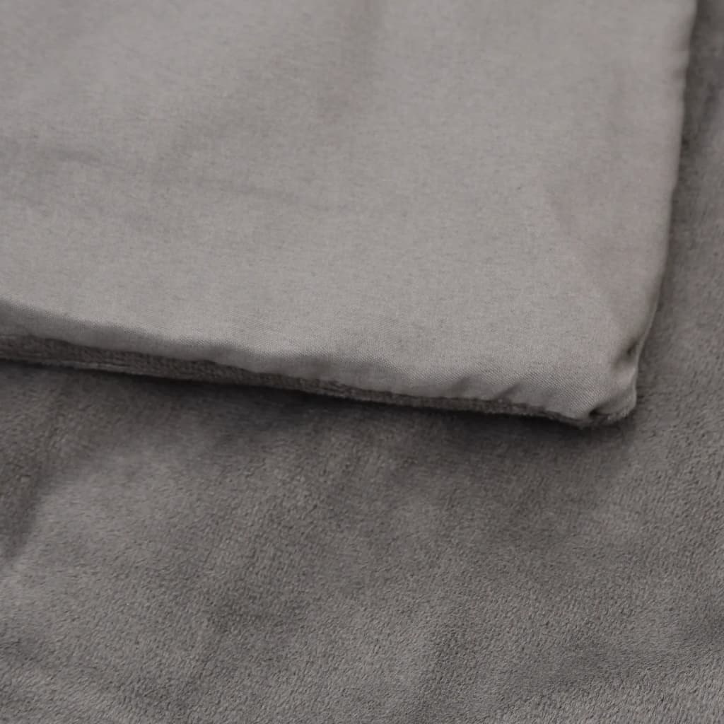 Coperta Ponderata con Copertura Grigia 137x200 cm 10 kg Tessuto