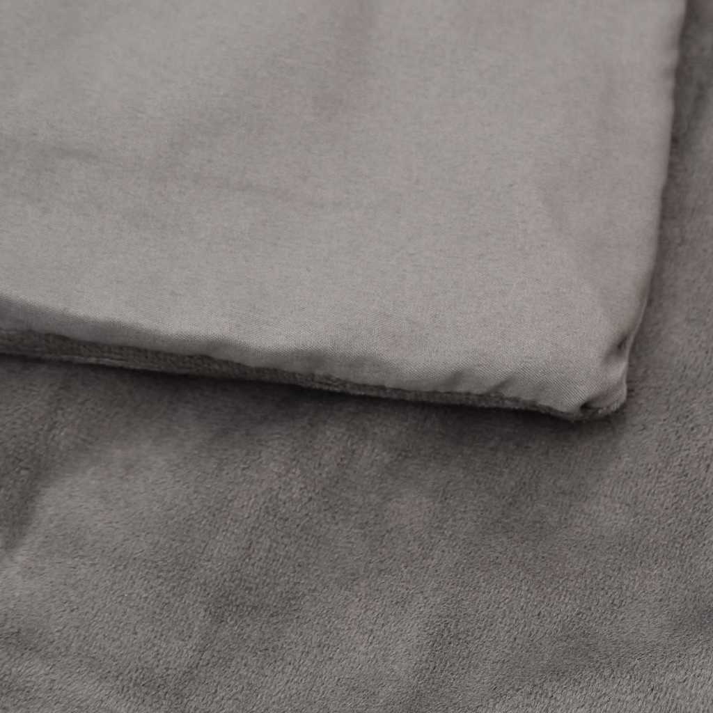 Coperta Ponderata con Copertura Grigia 140x200 cm 10 kg Tessuto