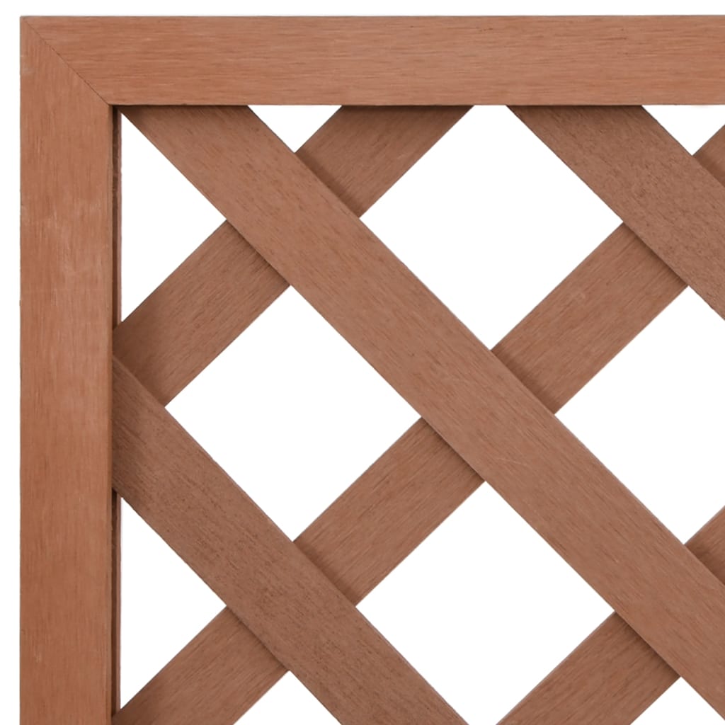 Fioriere a Traliccio 2pz Marroni 65x33x135 cm WPC