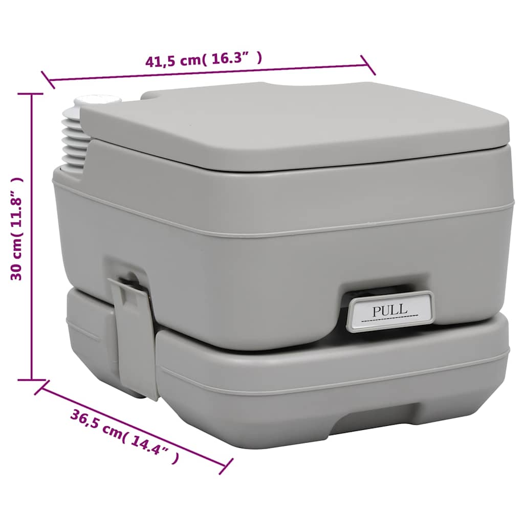 Set Toilette da Campeggio Portatile e Supporto Lavamani