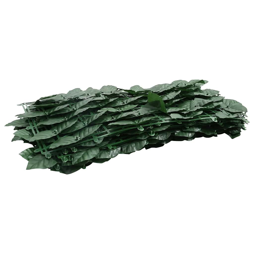 Paravento da Balcone con Foglie Verde Scuro 600x100 cm
