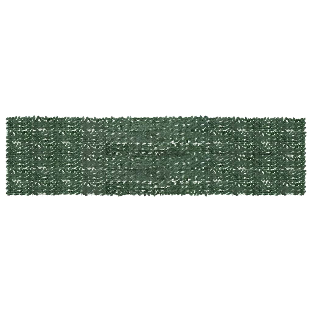 Paravento da Balcone con Foglie Verde Scuro 600x150 cm