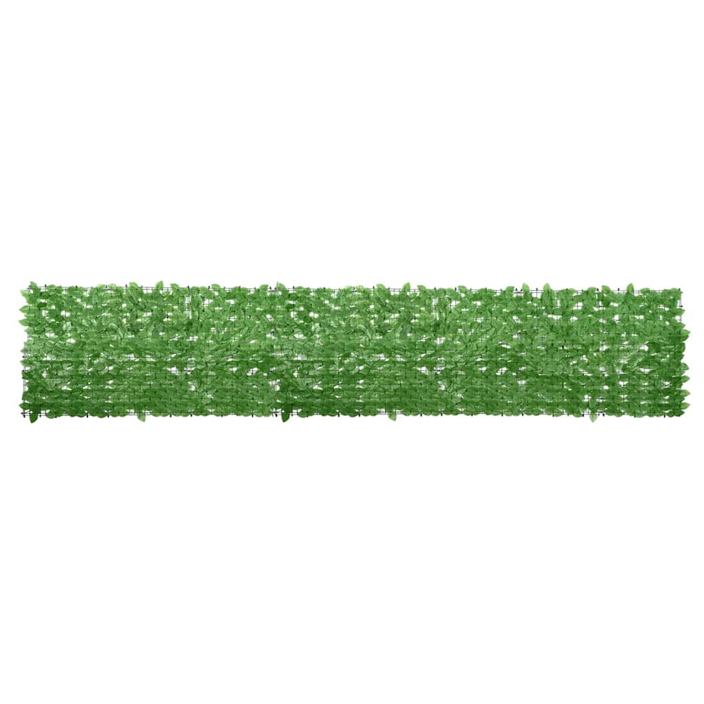 Paravento da Balcone con Foglie Verdi 400x75 cm