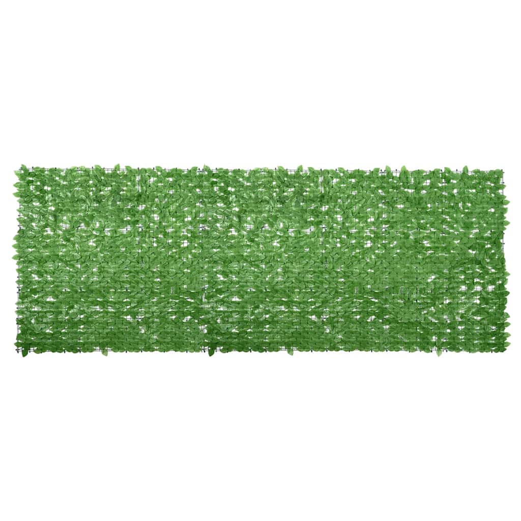 Paravento da Balcone con Foglie Verdi 400x150 cm