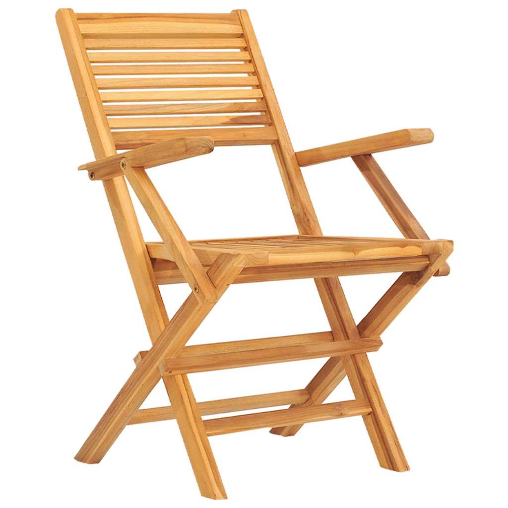 Sedie Pieghevoli 8pz 55x62x90cm Legno Massello Teak