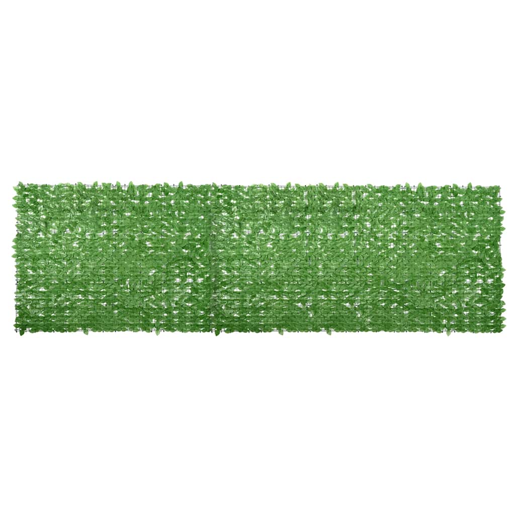 Paravento da Balcone con Foglie Verdi 600x150 cm