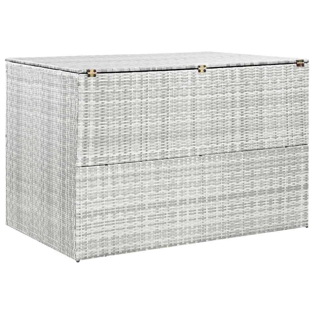 Baule da Giardino Grigio Chiaro 150x100x100 cm in Polyrattan