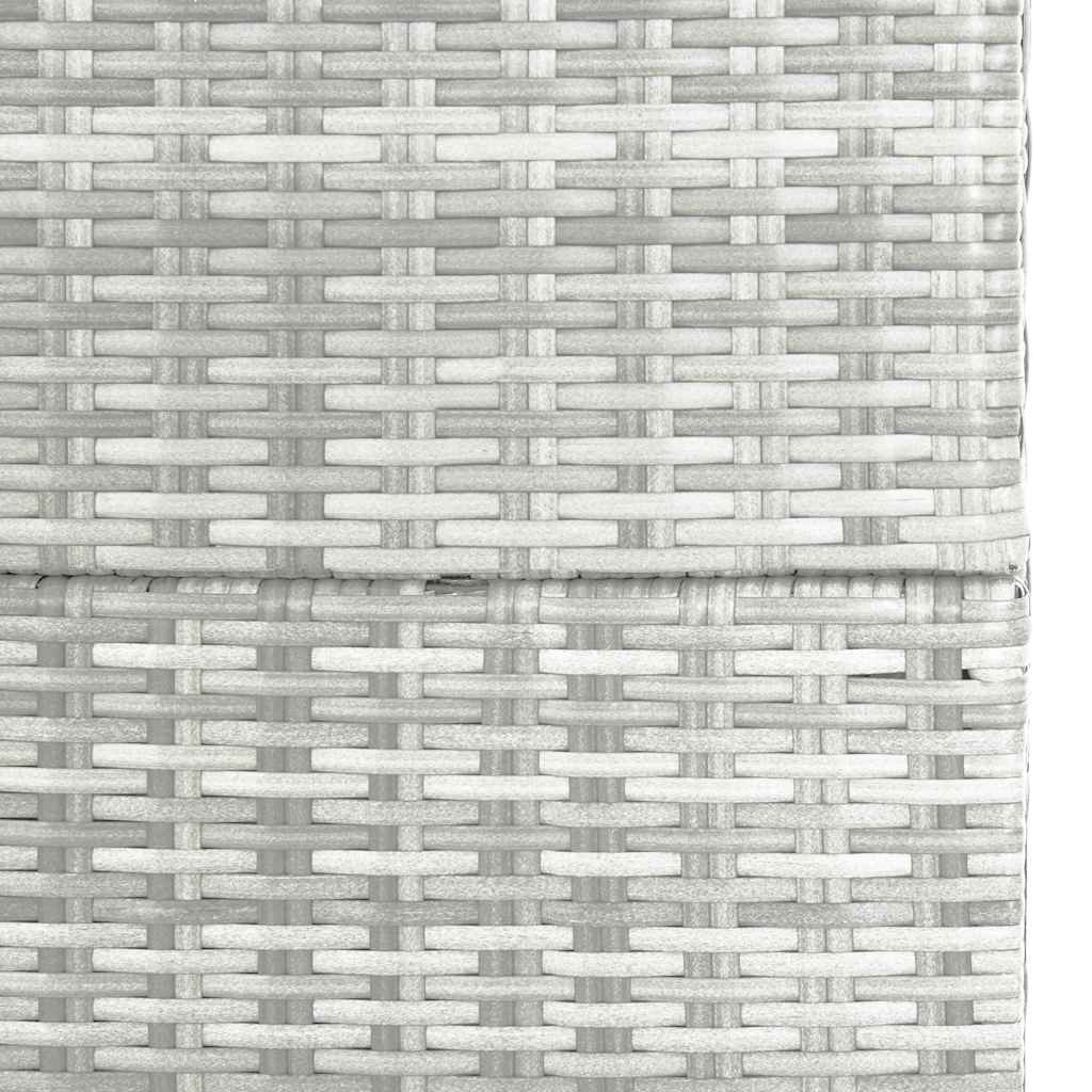 Baule da Giardino Grigio Chiaro 150x100x100 cm in Polyrattan