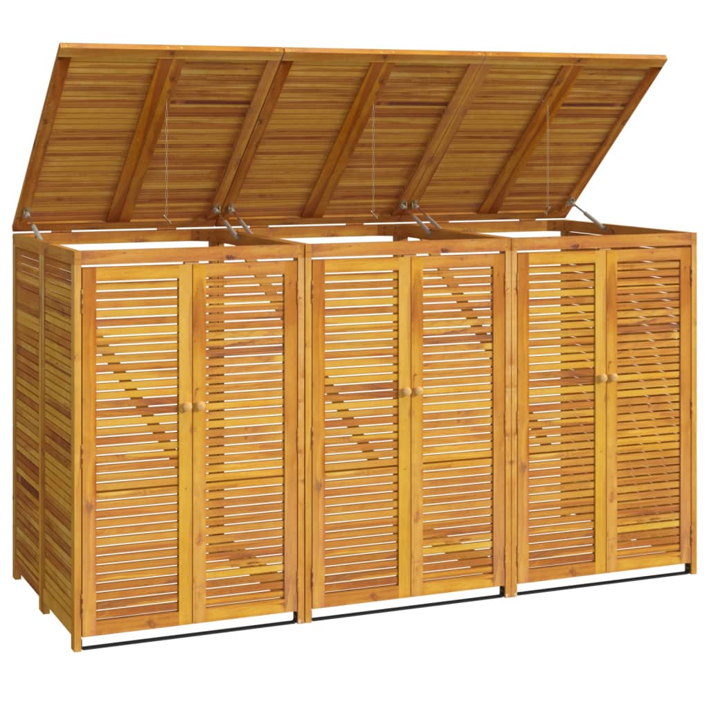 Copribidone Triplo 210x89x117 cm in Legno Massello di Acacia