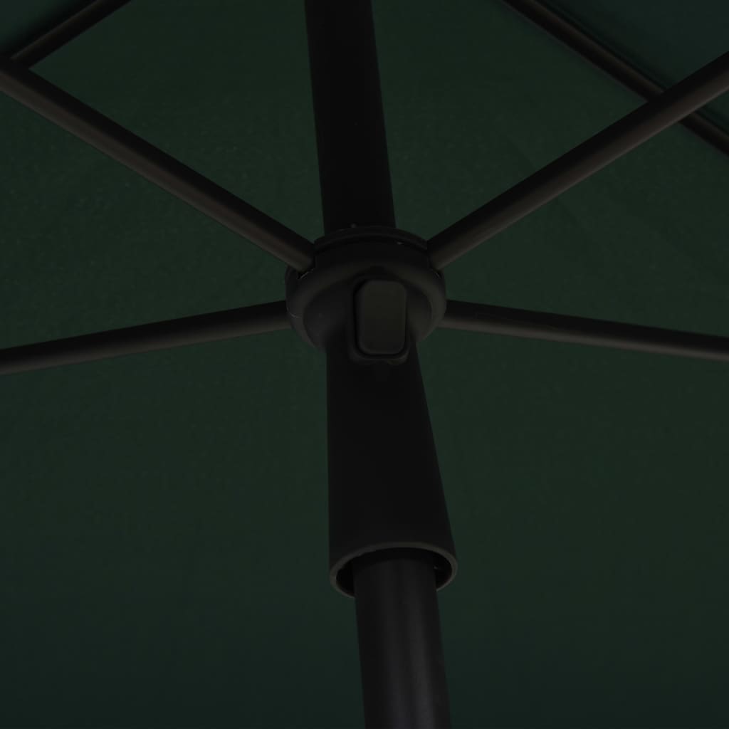Ombrellone da Giardino con Palo 210x140 cm Verde