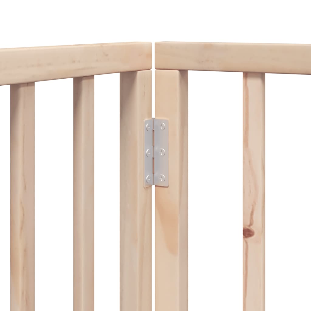 Cancello per Cani Pieghevole 6 Pannelli 480 cm Legno di Pioppo