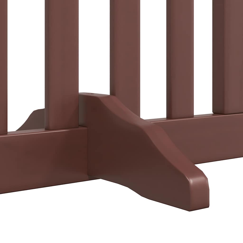 Cancello Cani Porta Pieghevole Marrone 12 Pannelli 960cm Pioppo
