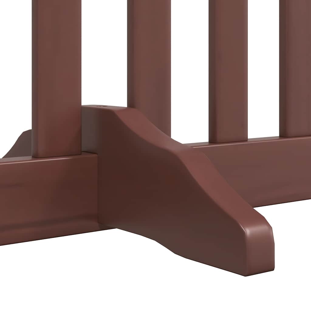 Cancello Cani Porta Pieghevole Marrone 10 Pannelli 800cm Pioppo