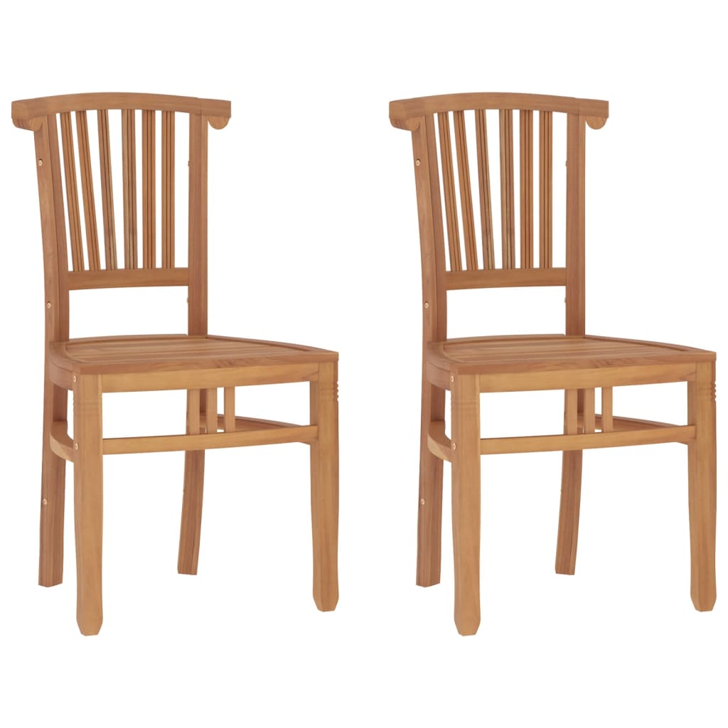 Set da Pranzo Teak per Balcone: Tavolo 85 cm e 2 Sedie