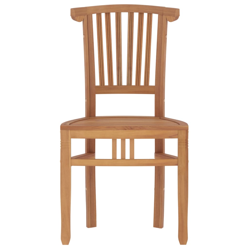 Set da Pranzo Teak per Balcone: Tavolo 85 cm e 2 Sedie