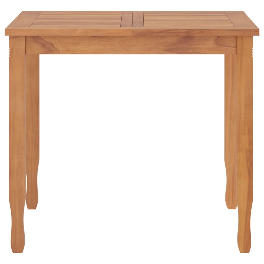 Set da Pranzo Teak per Balcone: Tavolo 85 cm e 2 Sedie
