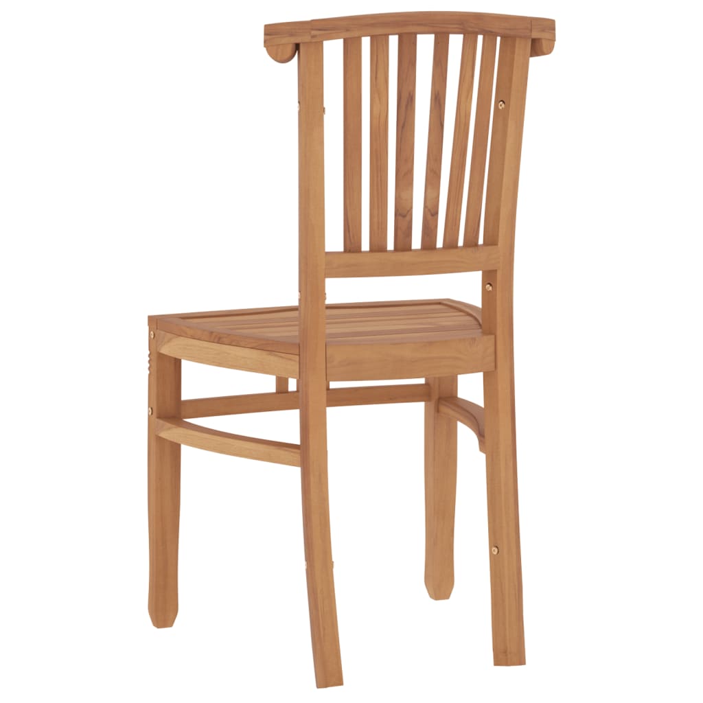 Set da Pranzo Teak per Balcone: Tavolo 85 cm e 2 Sedie