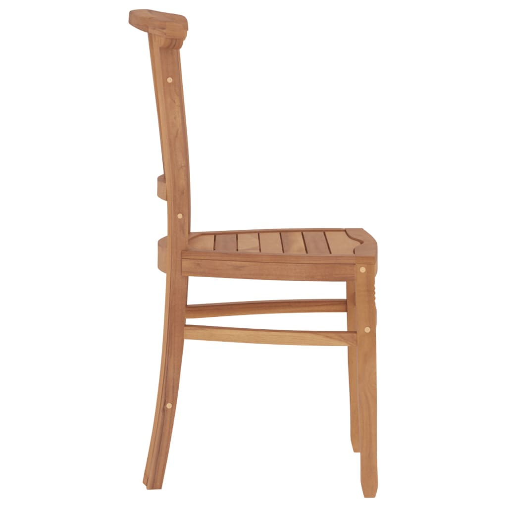 Set da Pranzo Teak per Balcone: Tavolo 85 cm e 2 Sedie