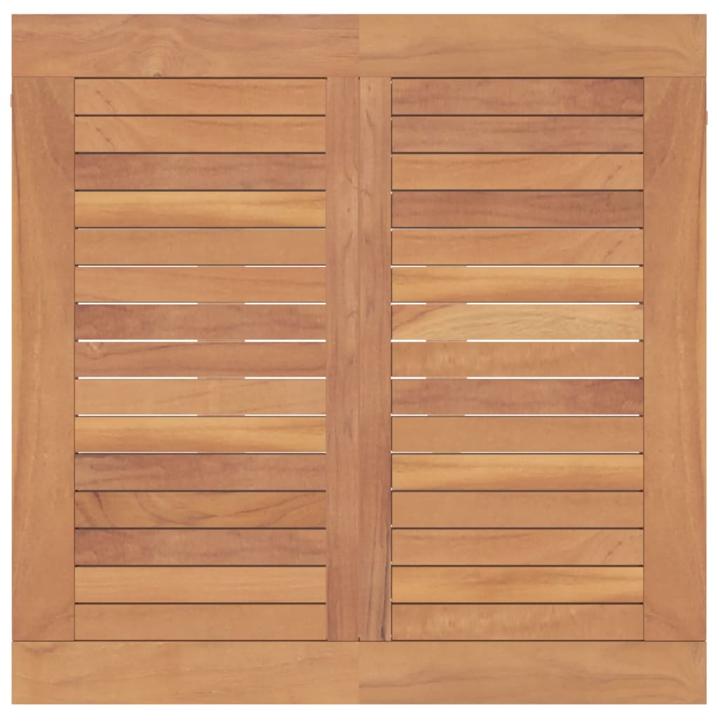 Set da Pranzo Teak per Balcone: Tavolo 85 cm e 2 Sedie