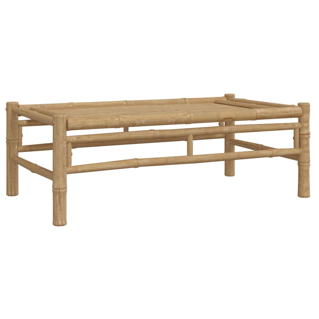 Set Salotto da Giardino 4pz con Cuscini Grigio Scuro Bambù