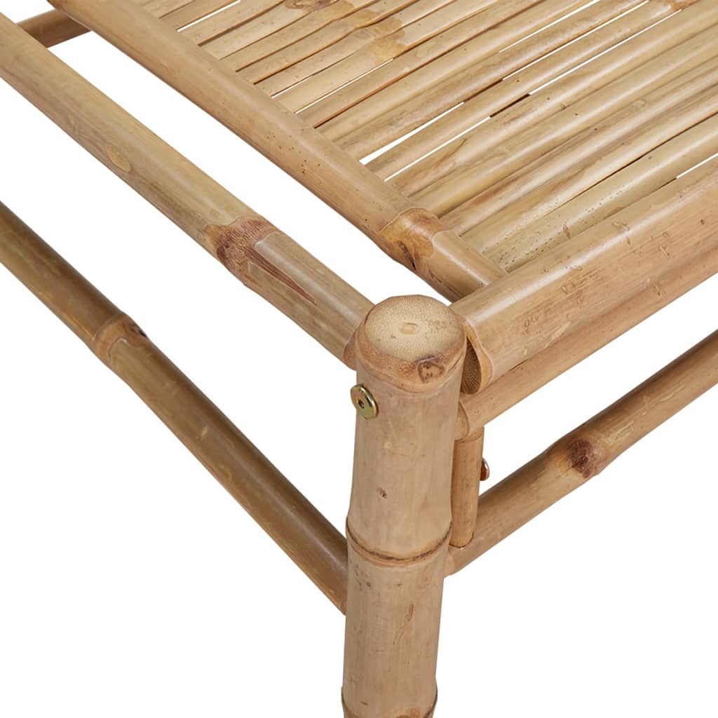 Set Salotto da Giardino 4pz con Cuscini Grigio Scuro Bambù