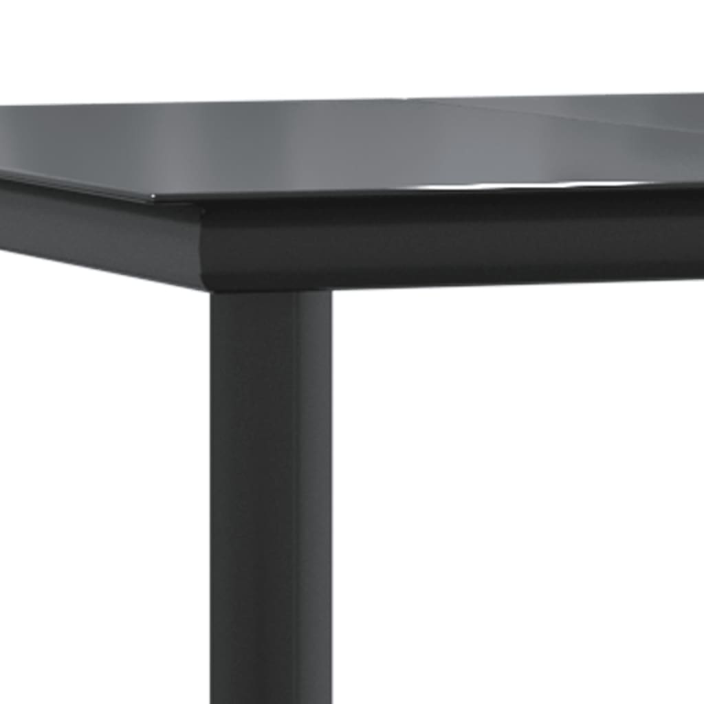 Set da Pranzo da Giardino 5 pz Nero