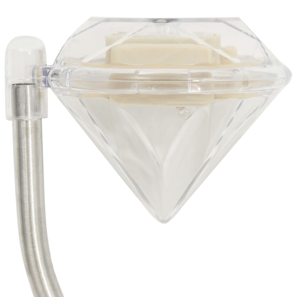 Luci Solari a LED da Giardino 6 pz 9x7,8x29,5 cm