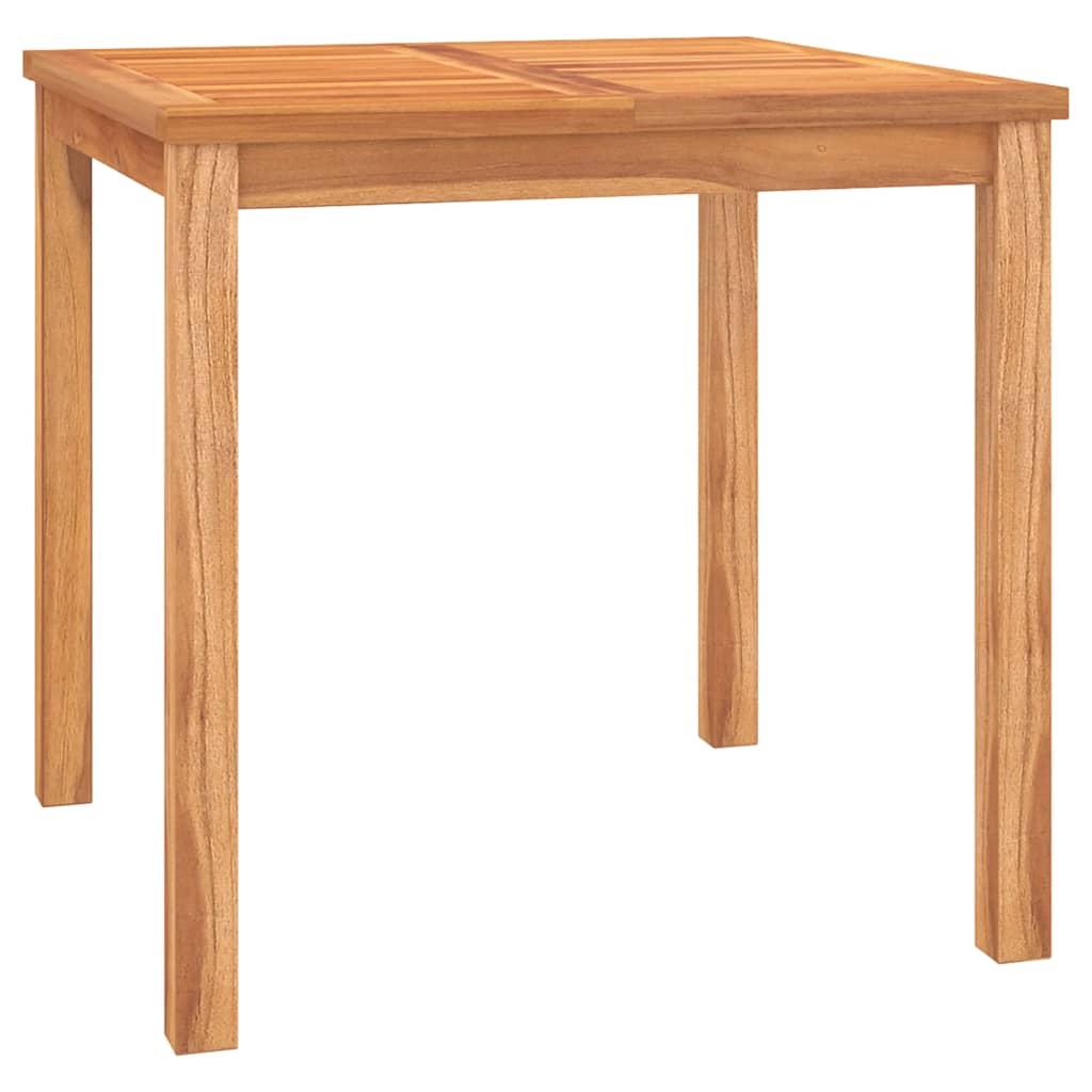 Set da Pranzo per Giardino 3 pz in Legno Massello di Teak