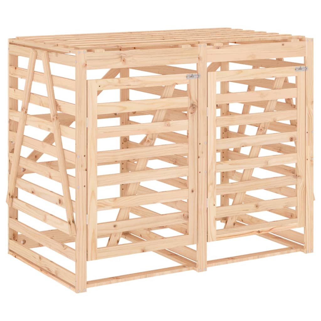 Copribidone Doppio in Legno Massello di Pino