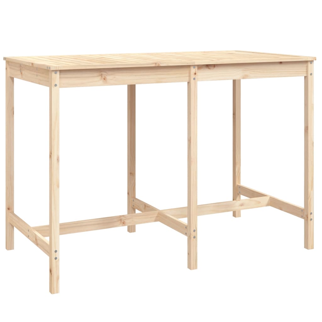Set da Bar in Legno di Pino: Tavolo e 6 Sgabelli